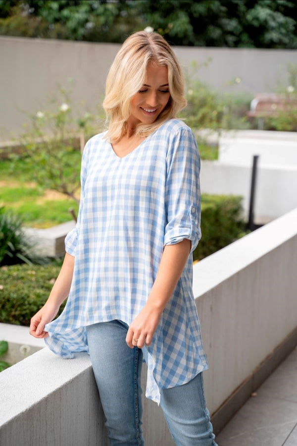 POLLY gingham top